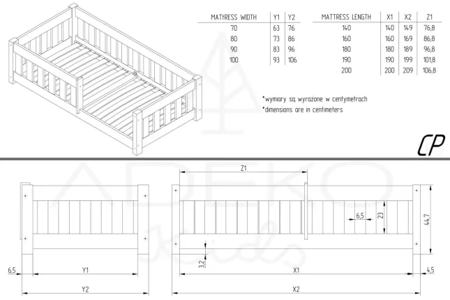 Cama individual CP