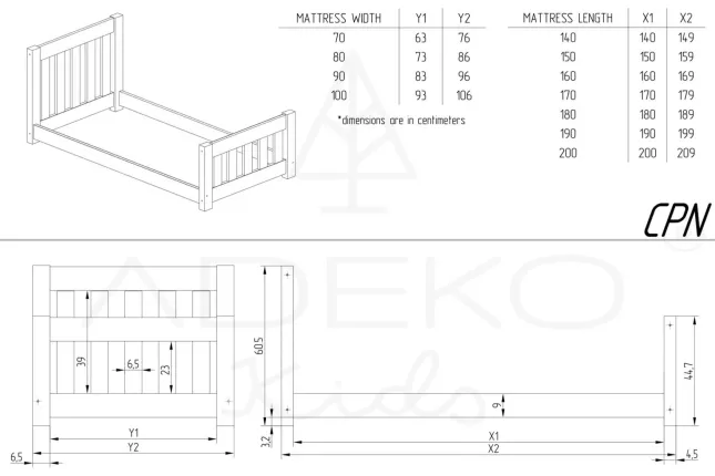 Cama individual CPN