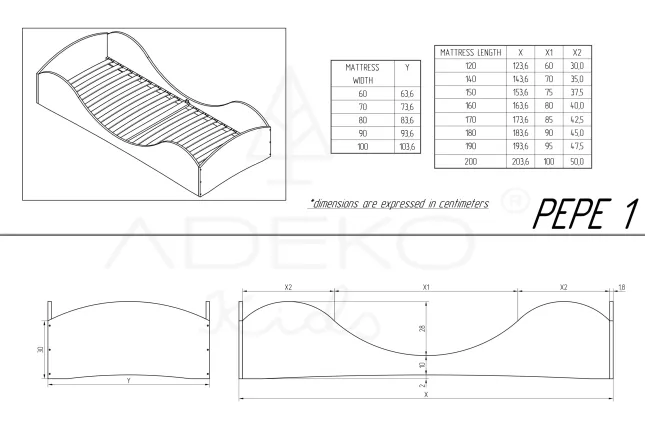 Cama individual PEPE 1