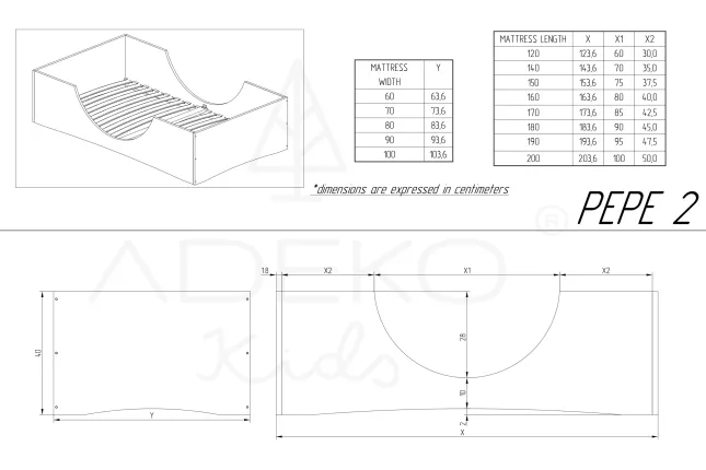 Cama individual PEPE 2