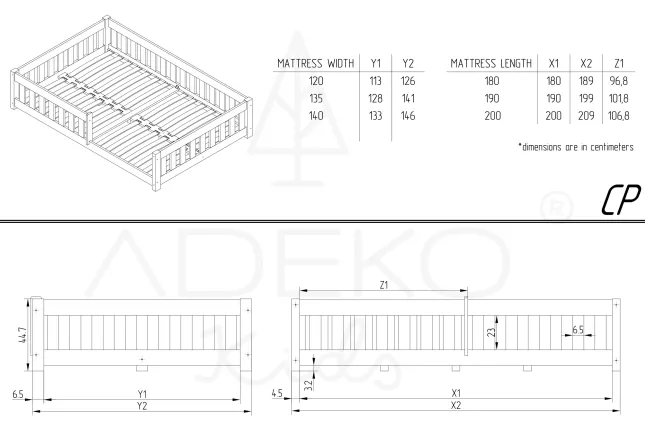 Cama individual CP