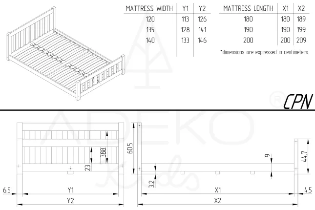 Cama individual CPN