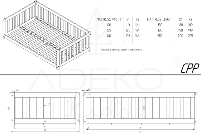 Cama individual CPP