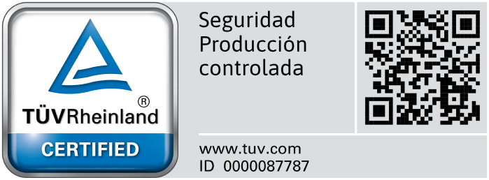 TÜV Rheinland certified